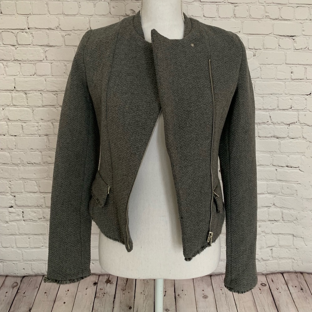 Tweed Moto Jacket S